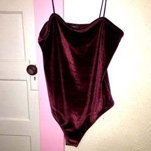 Velvet Wine Bodysuit